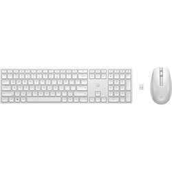 HP 650 - set tastiera e mouse - AZERTY francese - bianco