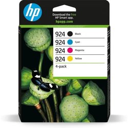 HP 924 Original-Tintenpatrone, 4 Stück, Cyan, Magenta, Gelb, Schwarz