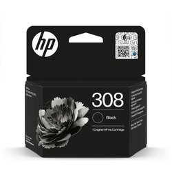 HP 308 Black Original Ink Cartridge (7FP21UE) for HP Envy 6110, 6120, 
