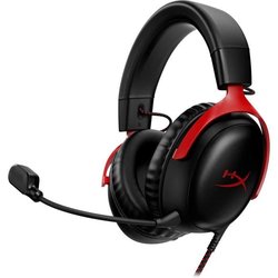 HyperX Cloud III Wired Gaming Headset - for PC & Console - Black/Red