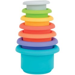 Vasos de baño apilables - NUBY - Silicona - 5 colores - 5 formas