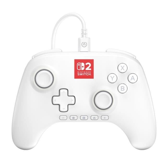 Gamepad - Nintendo Switch 2 - Lumectra - Cablato - Bianco - Alimentazi