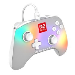 Gamepad - Nintendo Switch 2 - Lumectra - Cablato - Bianco - Alimentazi