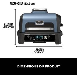 Barbacoa eléctrica con ahumador y termosonda - NINJA - Woodfire Pro Co