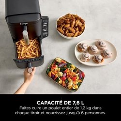 Friggitrice senza olio - NINJA - SL300EU - Doppia pila - 7,6 l
