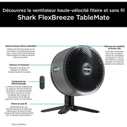 Tischventilator - SHARK - FA150EU - Mit oder ohne Kabel - FlexBreeze T