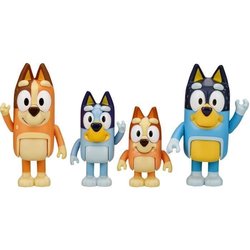 4 Full Bluey Family Figuren - Elchspielzeug - ab 3 Jahren