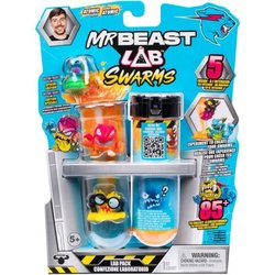 Pakket met 5 mini-beeldjes - MRBEAST LAB - SWARMS ATOMIC - Vanaf 5 jaa
