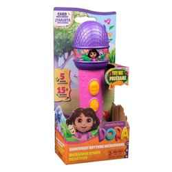 Dora  Funktionsfähiges Mikrofon  18 cm  4 Lieder und 9 Geräusche  