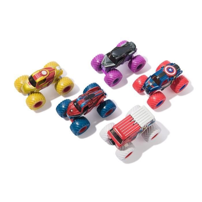 SPIN MASTER PACK MIT 5 MARVEL-DRUCKGUSSFAHRZEUGEN 1:64 Monster Jam