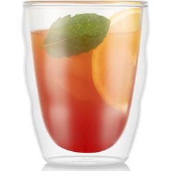 BODUM PILATUS Juego de 2 vasos de doble pared 0.25 l Transparente