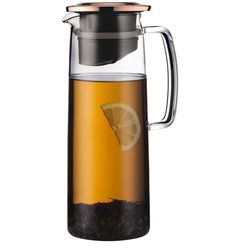Jarra de vidrio con infusor - BODUM - Biasca - Tapa de cobre con filtr