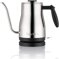 BODUM - BISTRO Hervidor eléctrico con pico largo, 1.200 W, 1,0 l, acer