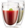 Set 2 gobelets BODUM - Pavina To Go - Double paroi plastique - Couverc