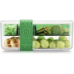 Lunchbox met compartimenten - BODUM - Bistro - Bestek - Groen