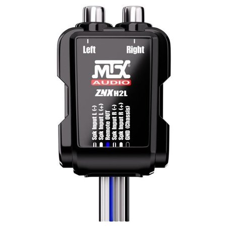 Adapter - MTX AUDIO - Luidspreker naar RCA 8V-kabels - "Remote" uitgan