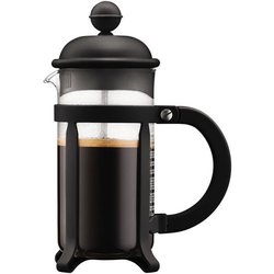 Cafetera de prensa francesa - BODUM - JAVA - Negra - 0,35 L - Acero in