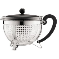 BODUM CHAMBORD Acryl filter theepot 1,3 l Zwart
