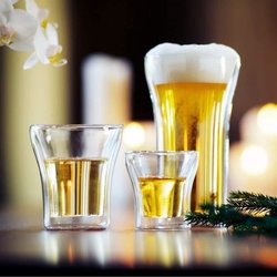 Set 2 bicchieri - BODUM - Assam - Doppia parete - 0,2 l - Trasparente