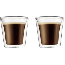 Set 2 bicchieri - BODUM - Canteen - Doppia parete - 0,1 l - Trasparent