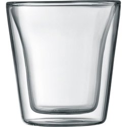 Set 2 bicchieri - BODUM - Canteen - Doppia parete - 0,1 l - Trasparent