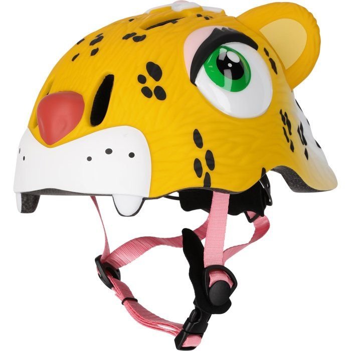 Casco de bicicleta - CRAZY SAFETY - Leopardo - Talla S (49-55 cm)