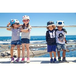 Casco de bicicleta - CRAZY SAFETY - Leopardo - Talla S (49-55 cm)