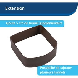 Verlängerungstunnel für Tür  PETSAFE  MICROSHIP  Braun