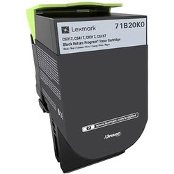 Cartucho de tinta negra LEXMARK - Programa de devolución - Compatible 