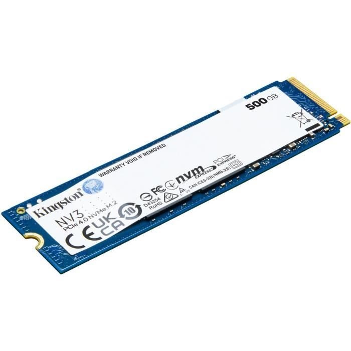 KINGSTON - NV3 - SSD interno - 500 GB - PCIe 4.0 NVMe M.2 2280