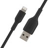 Câble tressé - BELKIN - Lightning vers USB-A - 2 m - Noir