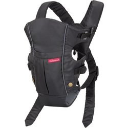 INFANTINO Babytrage - Swift - Ergonomisch - Schwarz/Blau - Für Babys v