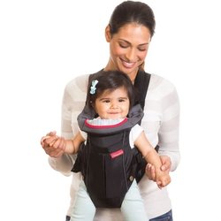 Marsupio INFANTINO - Swift - Ergonomico - Nero/Blu - Per Bambini da 0 