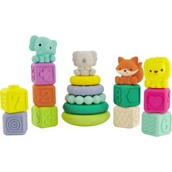 Schachtel mit 20 sensorischen Teilen - INFANTINO - 315222 - Stapelbar