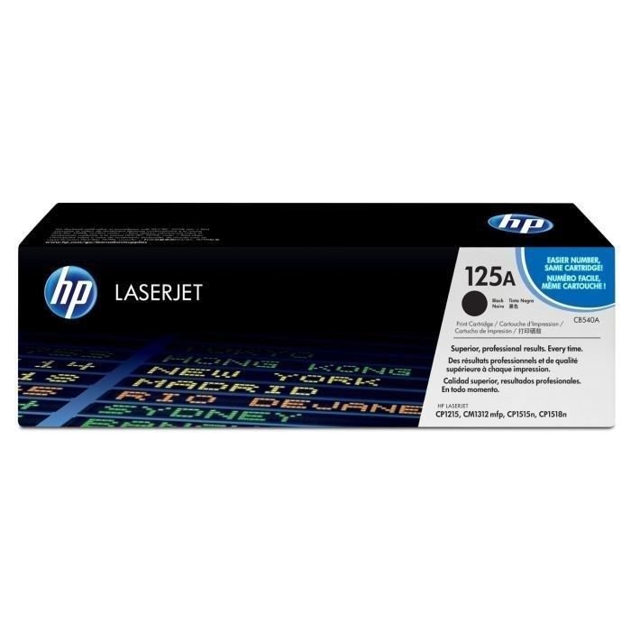 HP 125A originele zwarte LaserJet toner (CB540A) voor HP Color LaserJe