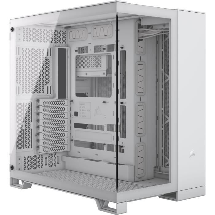 PC case - CORSAIR - 6500X Tempered Glass Mid-Tower Dual Chamber - Whit