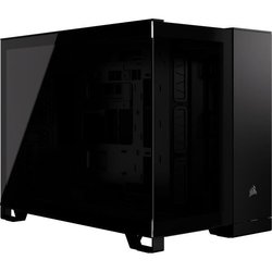 PC case - CORSAIR - 2500X Tempered Glass Micro ATX Dual Chamber - Blac