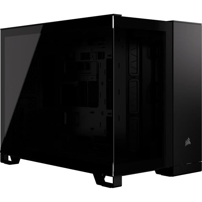 PC case - CORSAIR - 2500X Tempered Glass Micro ATX Dual Chamber - Blac