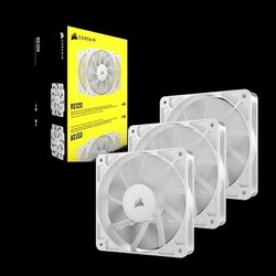 Packung mit 3 120-mm-PWM-Lüftern  CORSAIR  RS120  Weiß