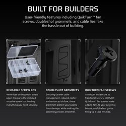 Case per PC - CORSAIR - Serie iCUE LINK 5000T LX RGB - Mid-Tower - Ner