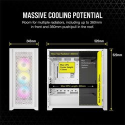 PC-Gehäuse - CORSAIR - FRAME 5000D RS ARGB Airflow - Mid-Tower - Weiß 