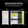 PC-Gehäuse - CORSAIR - FRAME 5000D RS ARGB Airflow - Mid-Tower - Weiß 