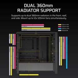 Case per PC - CORSAIR - FRAME 4000D RS - Mid-Tower - Nero - CC-9011312