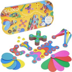 Magnetische bouwset - GIPSY TOYS - Regenboogpakket CLIXO - 42 stuks - 