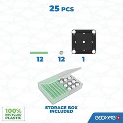 GEOMAG - Milieuvriendelijk 25 stuks Glow