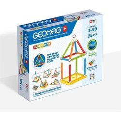 Set di costruzioni magnetiche - GEOMAG - Supercolor - 25 pezzi - Magne