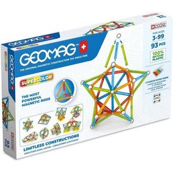 Jeu de construction magnétique - GEOMAG - Supercolor - 93 pieces - Mag