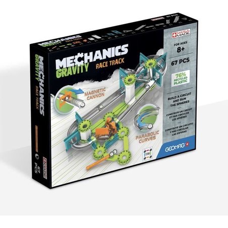 GEOMAG MECHANICS, GRAVITY 67 pz, costruzione magnetica, giochi educati