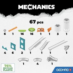 GEOMAG MECHANICS, GRAVITY 67 pz, costruzione magnetica, giochi educati