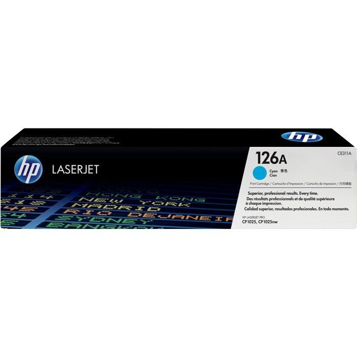 Cartuccia toner ciano HP 126A (CE311A) per LaserJet Pro CP1025/CP1025n